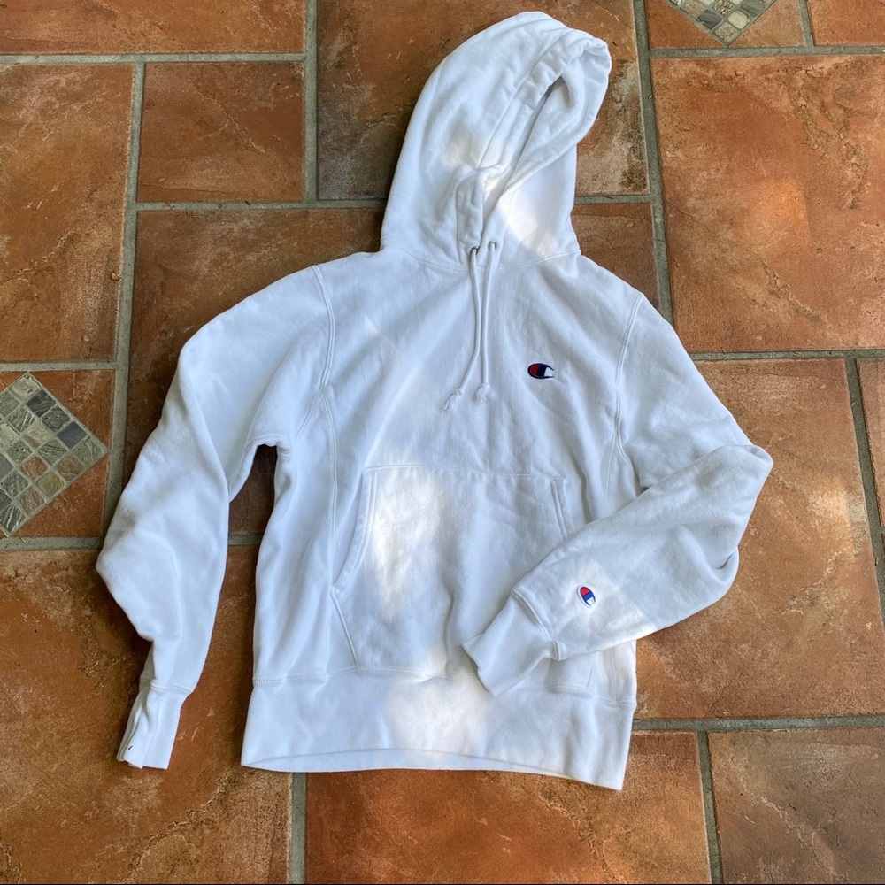 white champion hoodie
